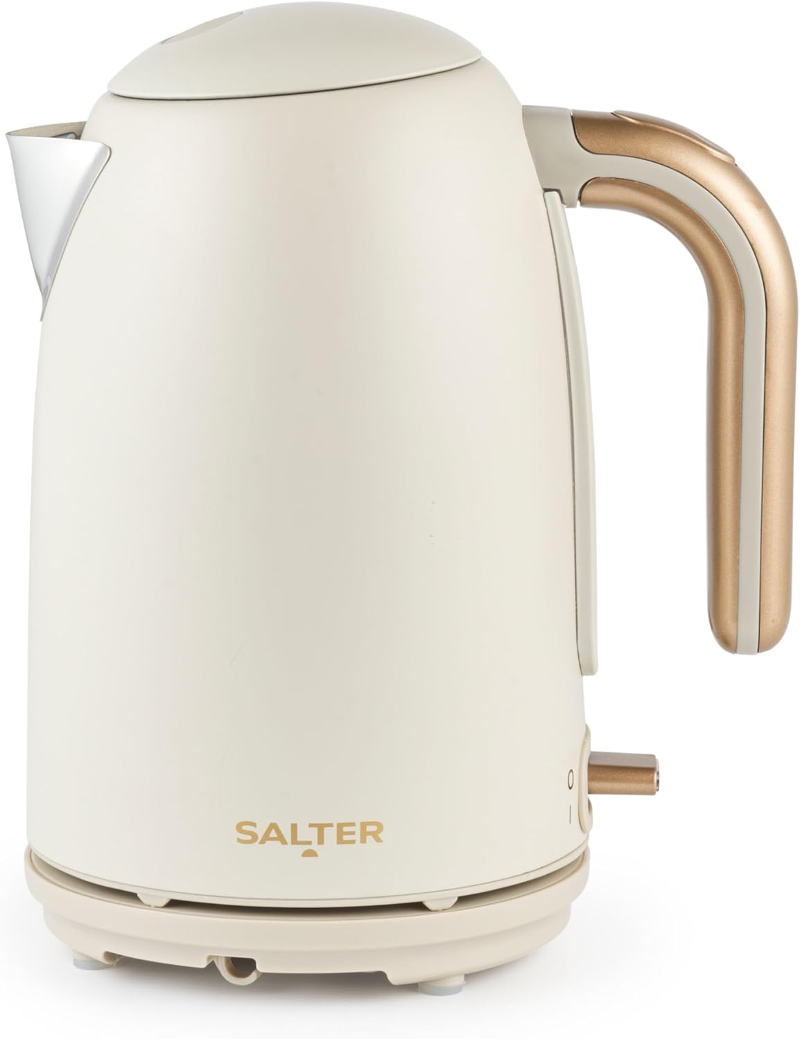 SALTER Store Salter Pebble Kettle - 1.7 L Fast Boil Electric Tea Kettle, Removable Limescale Filter, Water Level Indicator, 360° Swivel Base, Viewing Window, Boil Dry Protection, Flip Lid, 3 kW, Stone