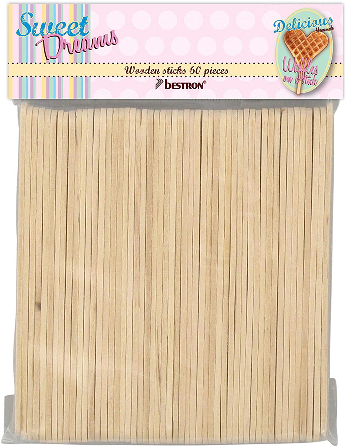 Bestron Waffle Iron for Heart Waffles on Handle