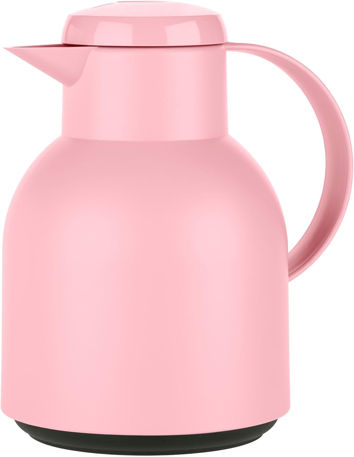 Emsa F4010300 Samba vacuum jug (1 liter, quick press closure, 12h hot, 24h cold) powder pink