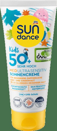 SUNDANCE Sunscape Kids, Med Ultra Sensitive, LSF 50+, 100 ml