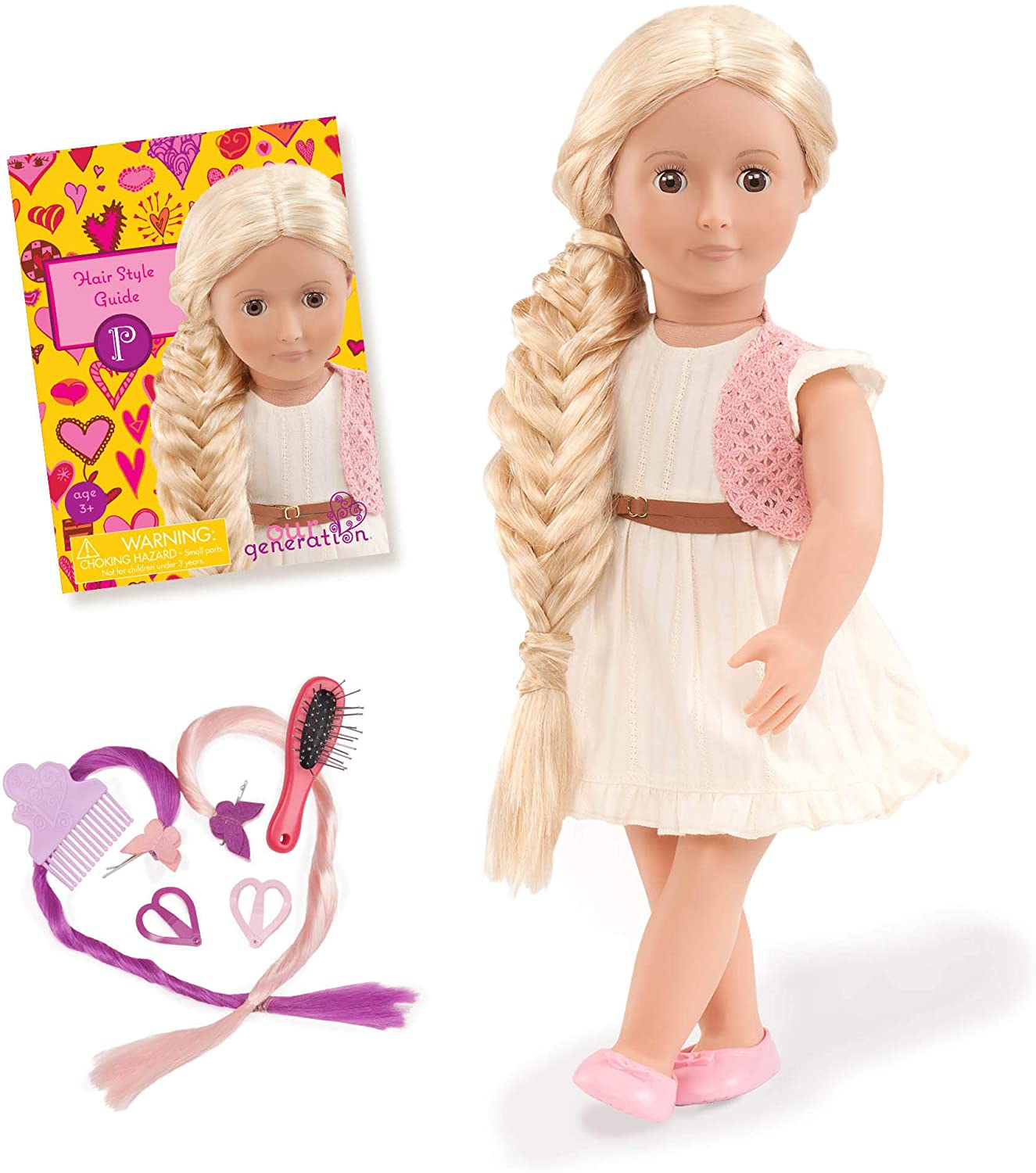 Our Generation 18-Inch Phoebe Hairgrow Doll