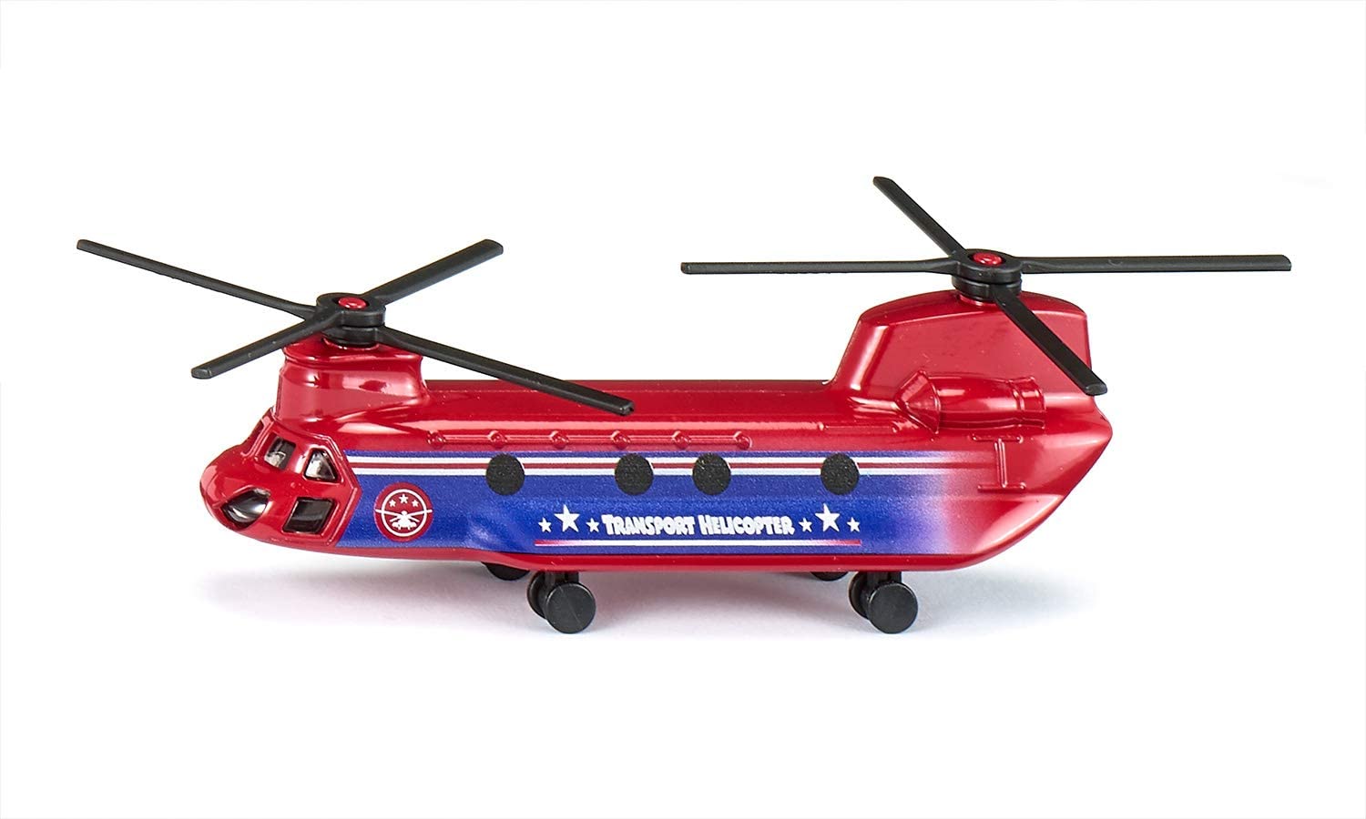 siku 1689 Transport Helicopter Red / Blue Metal / Plastic Folding Rotors