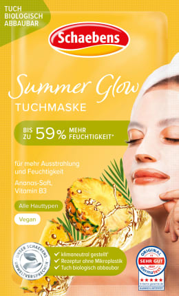 Schaebens Sheet mask Summer Glow, 1 pc