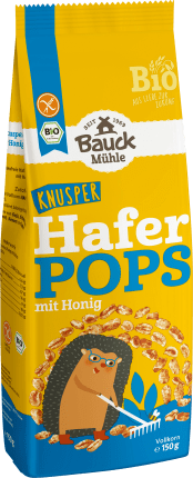 Bauck Mühle Muesli, oat pops honey, gluten-free, 150 g