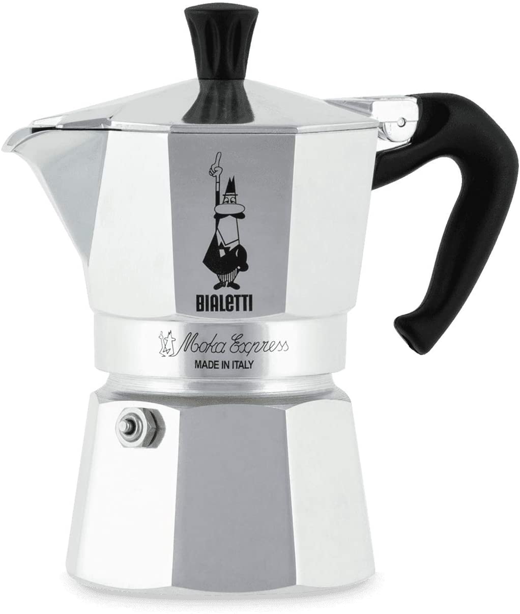 Bialetti Express Moka Pot Aluminium Silver, aluminium silver