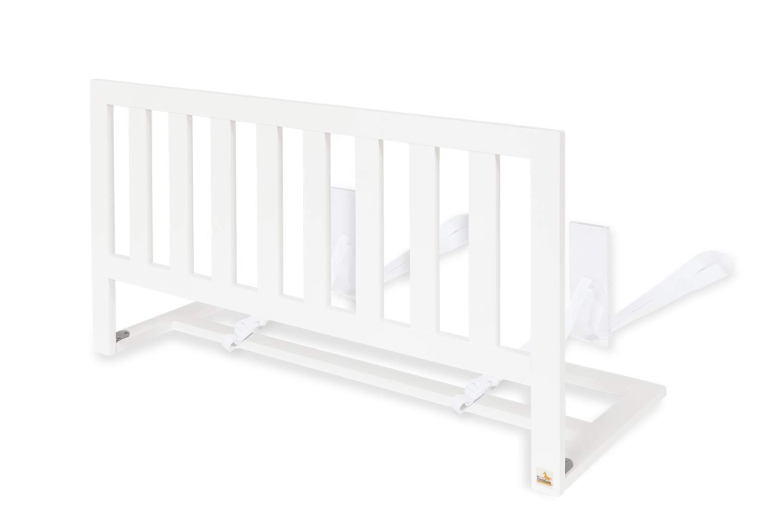 Pinolino Bed guard for box spring beds \'Classic\', white matt 1 piece (1 pack)