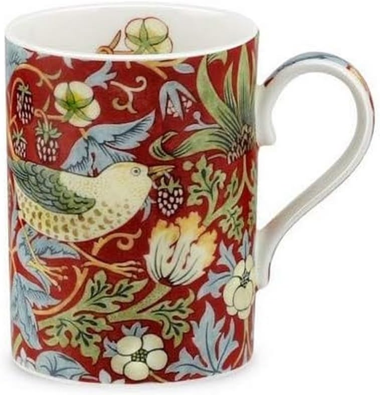 Portmeirion Strawberry Thief Mug, 0.35L Red