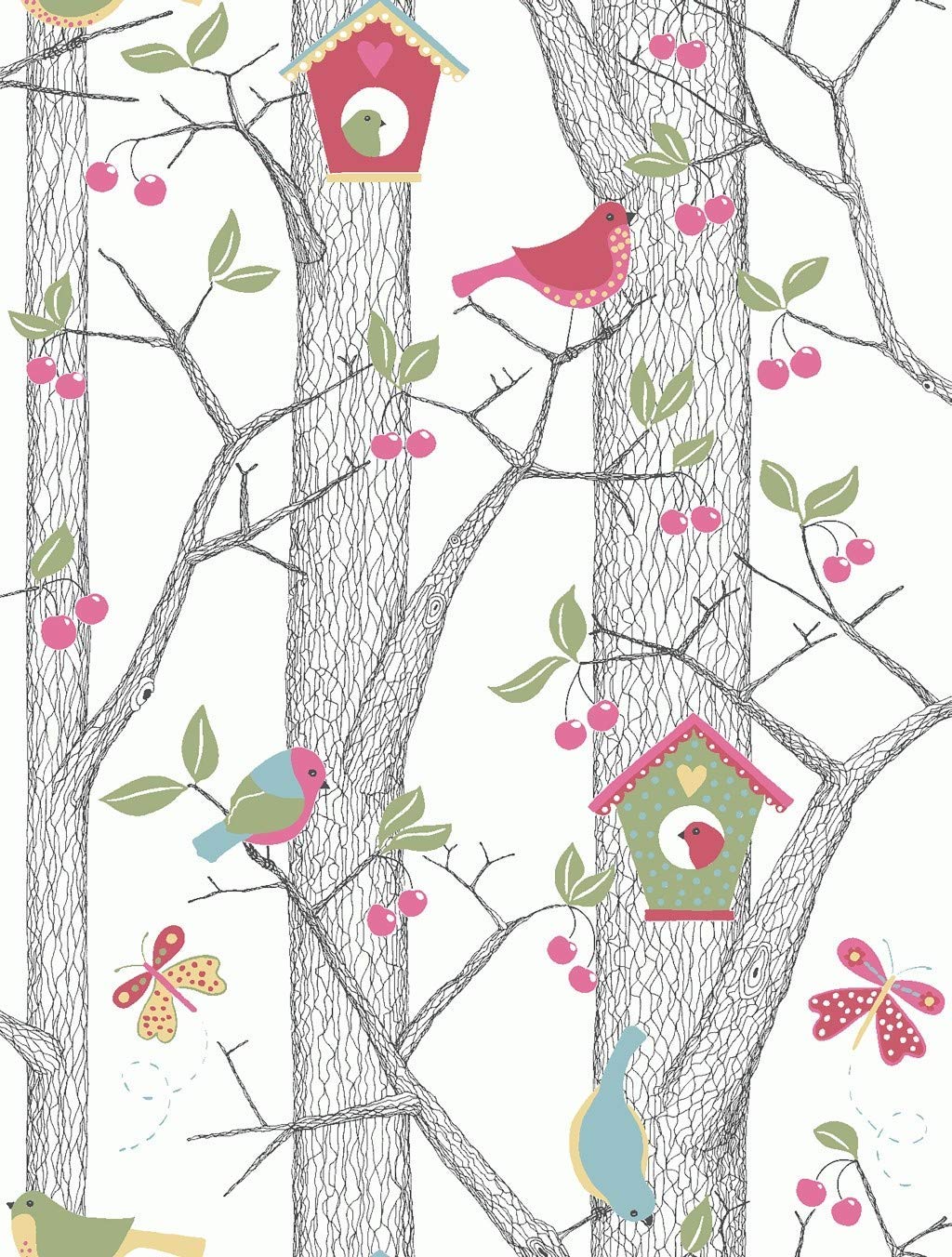 Borastapeter Scandinavian Designers Mini 6262 Cherry Friends