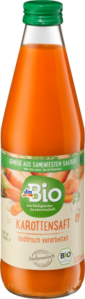 dmBio Vegetable juice Carrot field fresh, Demeter, 330 ml