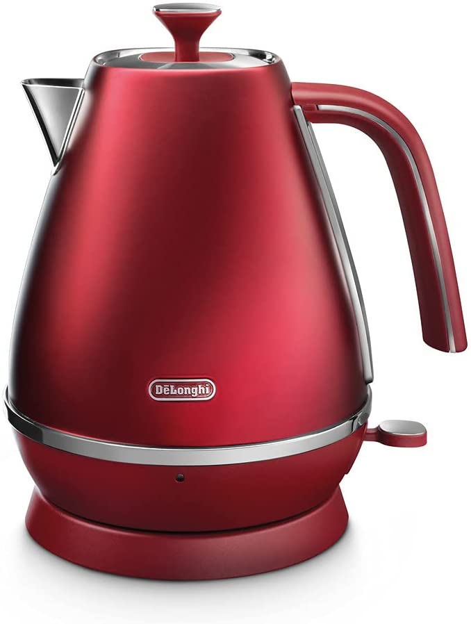 DeLonghi De\'Longhi Distinta Flair KBI2001.R Kettle | 1.7 L | Removable Limescale Filter | Glamour Red