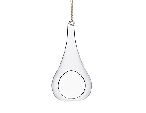 Unbekannt Glas Mobile Drop Teardrop Decorative 19X9X9 Cm Pendant Glass Vase Ornament 