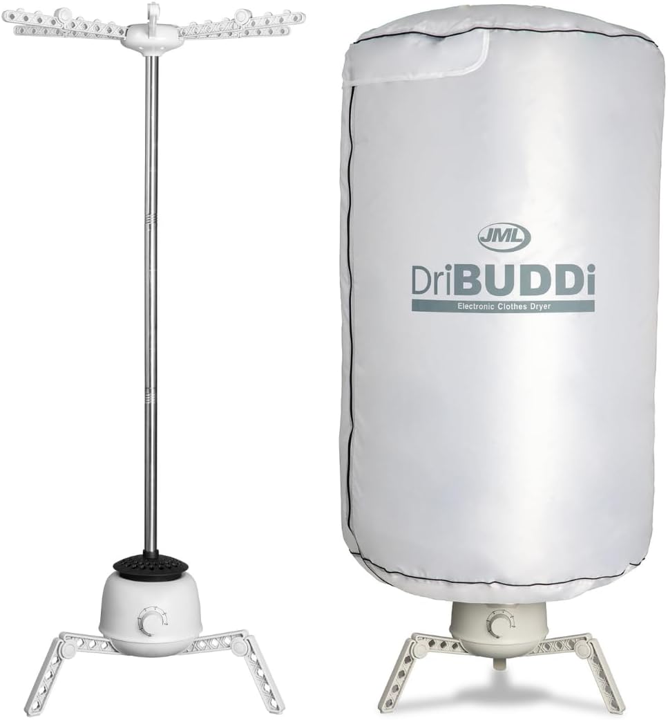 BEST DIRECT Store DriBUDDi Compact Electric Tumble Dryer - Portable 850W Dryer with 10kg Capacity, Wrinkle Free & Gentle Drying, Energy Saving, New Design 30% More Efficient