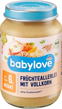 babylove Fruit & grain fruits with whole grains from the 6th month, 190 g