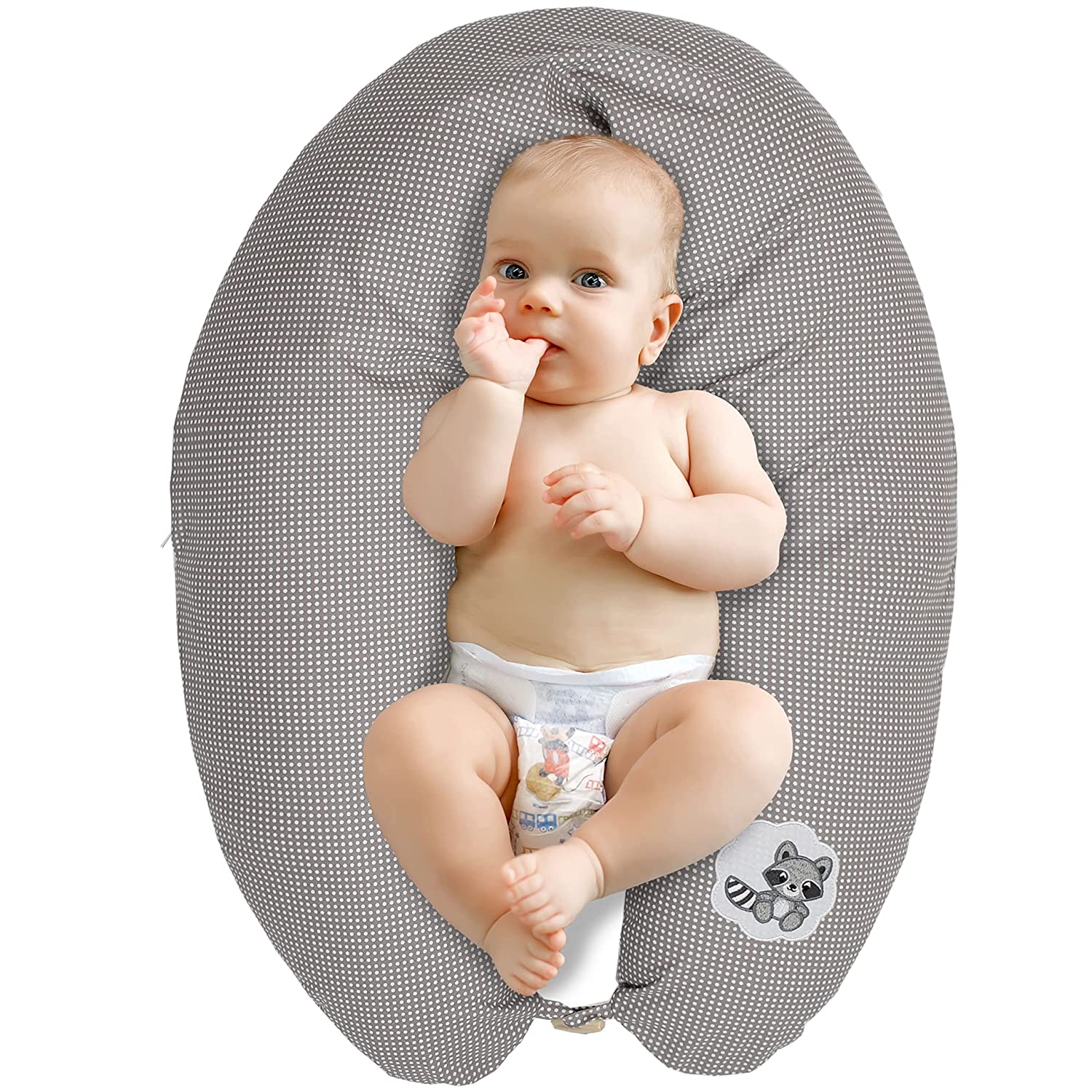 sei Design Quality Baby Nursing Cushion Maternity Pillow by Be Design 170 x 30 cm, Filling From 3-D fiber ball – Super Soft and Comfortable. Cover with High-Quality Embroidery.