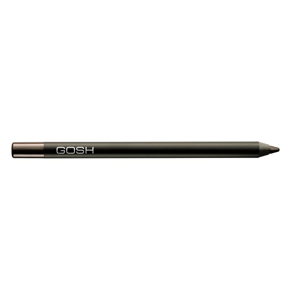 Gosh Velvet Touch Eyeliner & Kajal with soft texture for easy application | Waterproof & high opacity | With a nourishing vitamin E & jojoba oil | Vegan & perfume -free I 017 Rebellious Brown