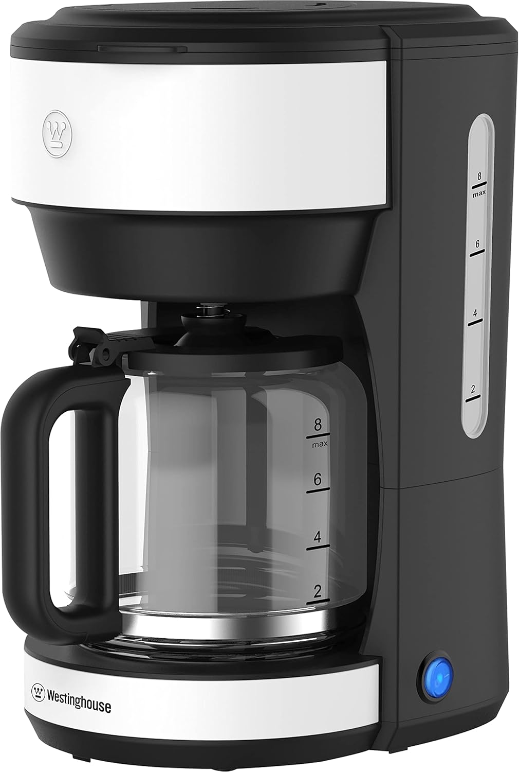 Westinghouse Basic Series Coffee Machine, Filter Coffee Machine for up to 10 Cups, Permanent Filter, Glass Jug, Drip Protection System, Keep Warm Function up to 30 Minutes, Water Level Indicator,