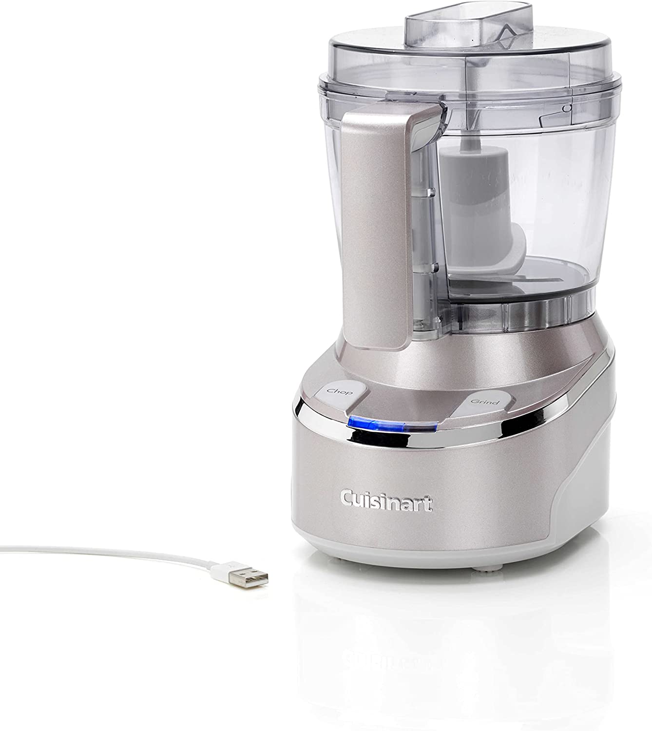 CUISINART RMC100E Mini Cordless Chopper Li-ion Battery USB Charger Dishwasher Safe Accessories Battery Indicator