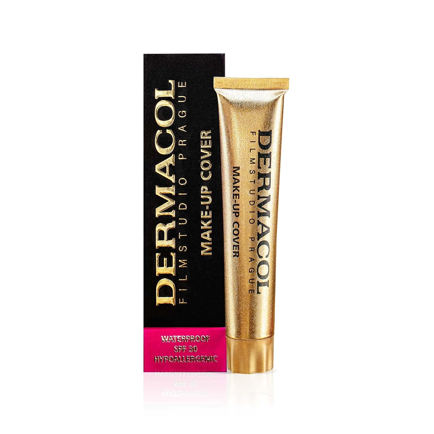 Dermacol Full Coverage Foundation, Liquid Makeup Matte Foundation with SPF 30, Waterproof Foundation for Oily Skin, Acne and Dark Circles, Long-Lasting Makeup Products, 30 g, Colour 221
