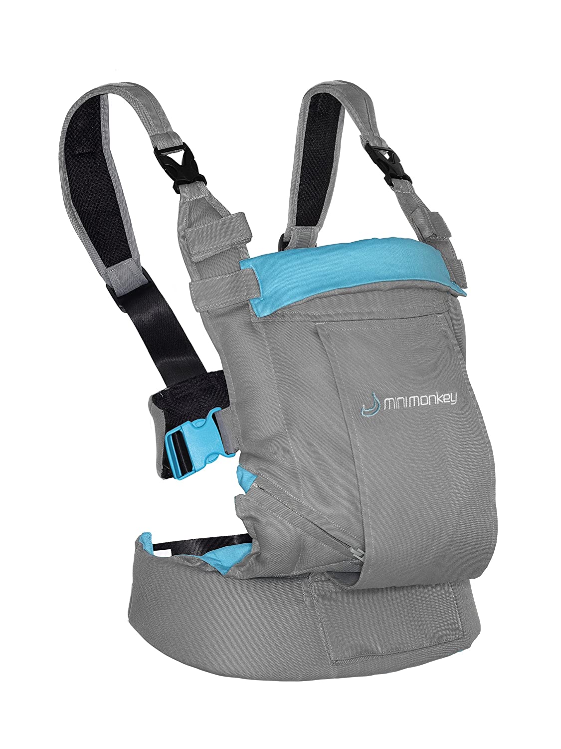 Minimonkey MM-BC-GRITUR 4-in-1 Waterproof Belt Bag Grey/Light Blue