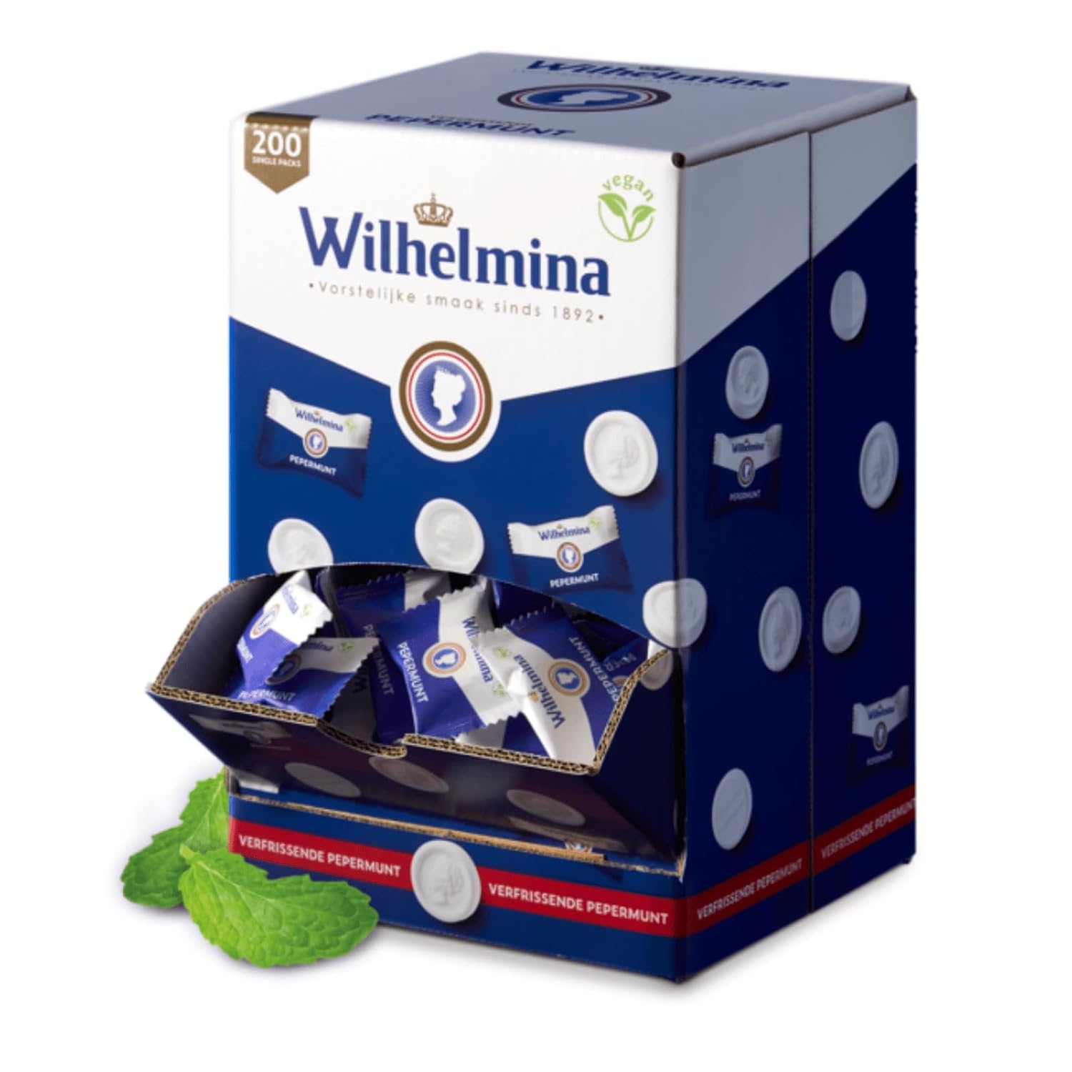 Wilhelmina Pepermunt Vegan Silo 200 Pieces