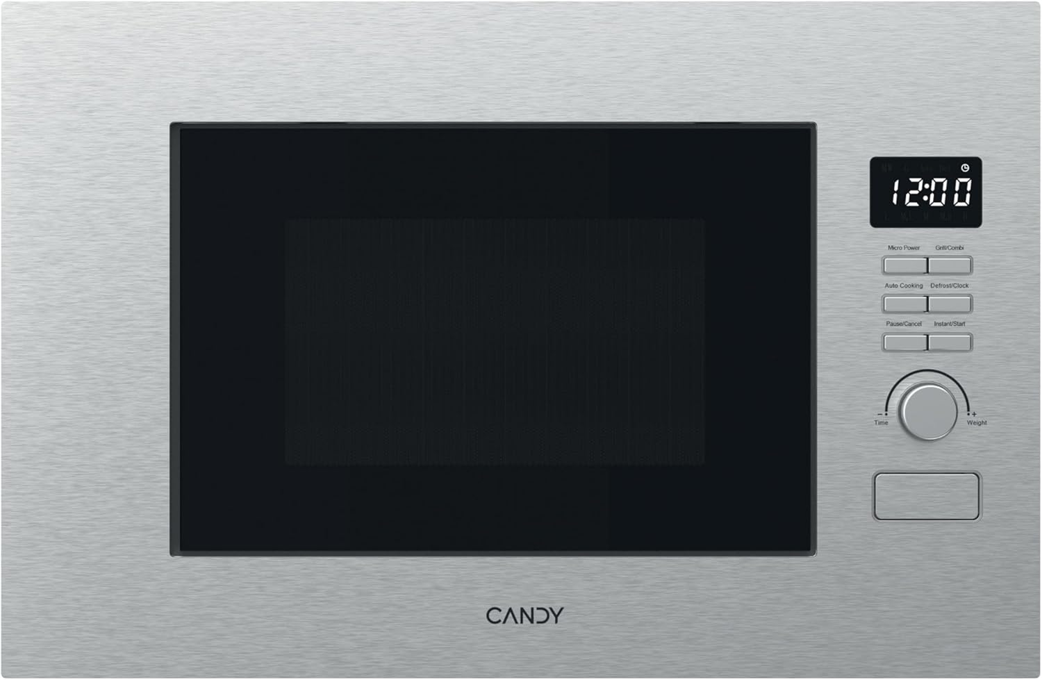 Candy CA38FL7NWBX Built-in Microwave I Volume: 20 Liters I Microwave: 800 W, Grill: 1000 W I Stainless Steel