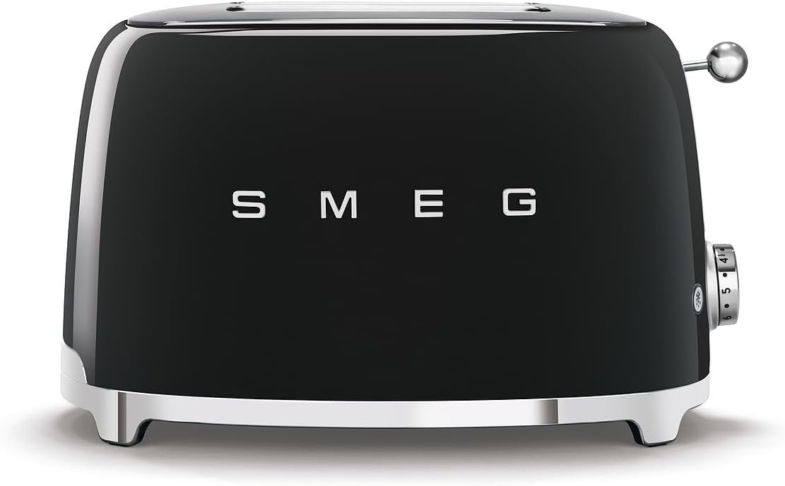 Smeg TSF01BLEU Toaster for Two Slices TSF01BLEU-black, Black