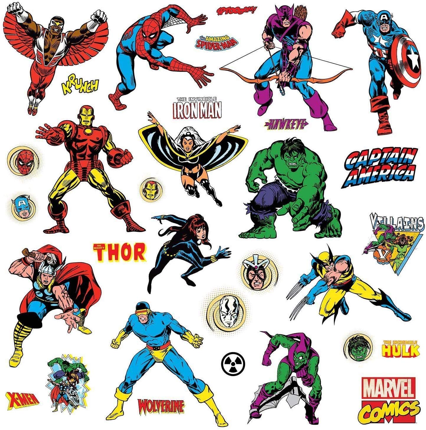 Roommates Rmk2328Scs Rm Marvel Heroes Comic – Vinyl Wall Art Sticker Quote,