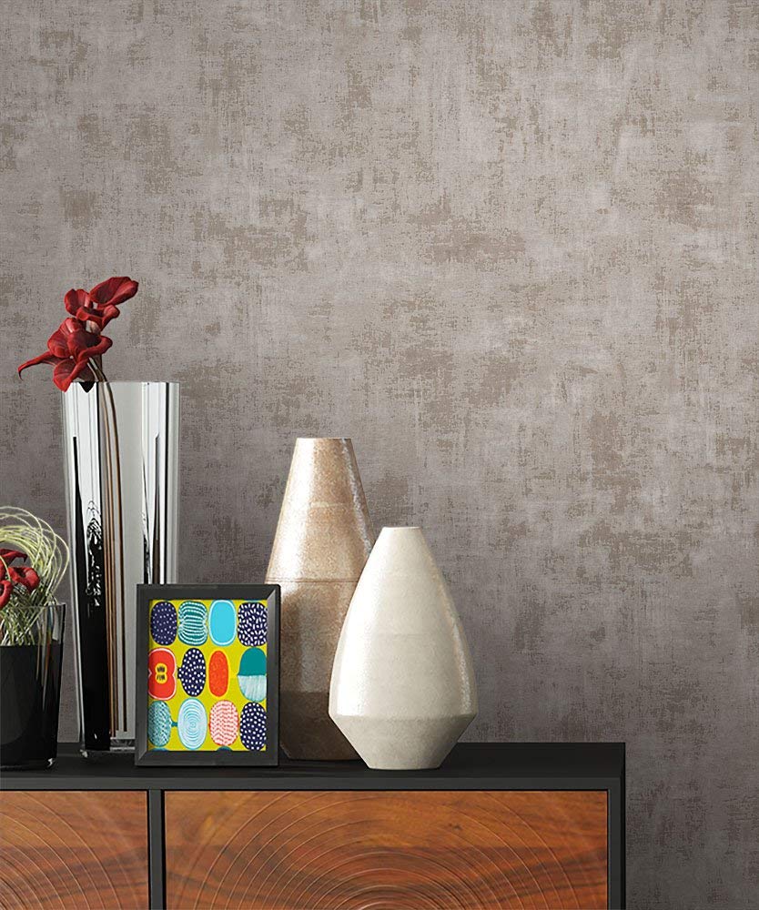 Newroom Design Newroom Wallpaper Brown Non-Woven Wallpaper Monochrome Fun Modern And Elega