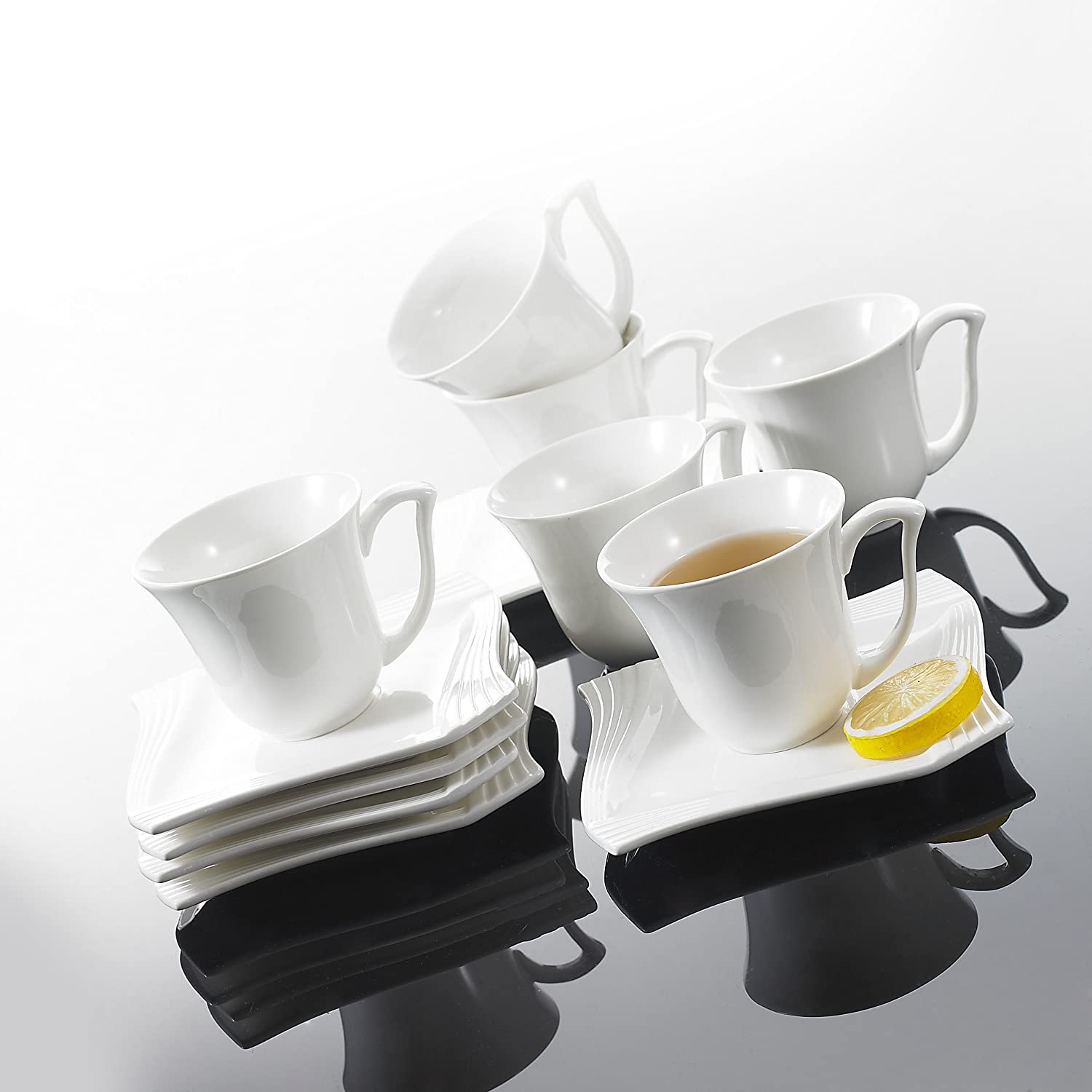 Malacasa Amparo Crockery Set, Cream White