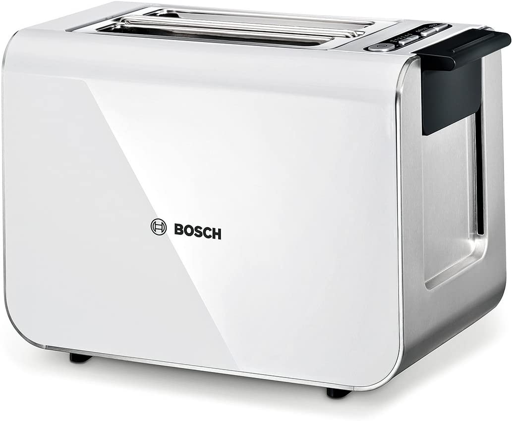 Bosch TAT8611 Compact Toaster Styline, Stainless Steel and Plastic, for 2 slices of toast, 860