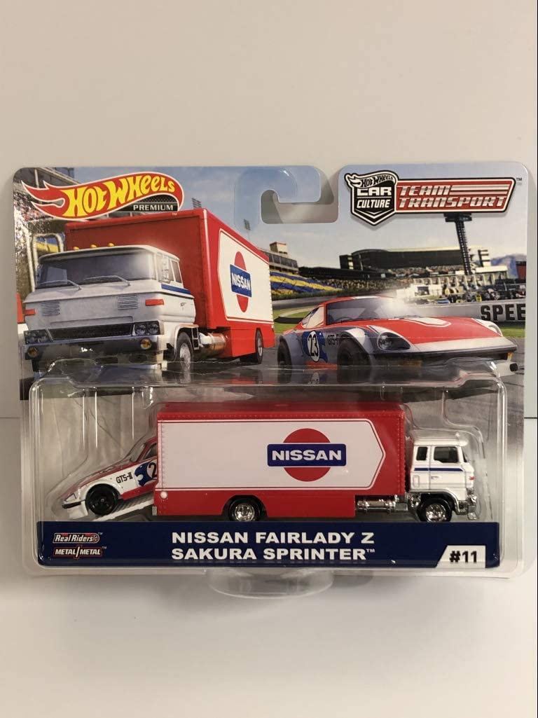Hot Wheels Team Transport Sakura Sprinter 1: 64 Scale Race And Van