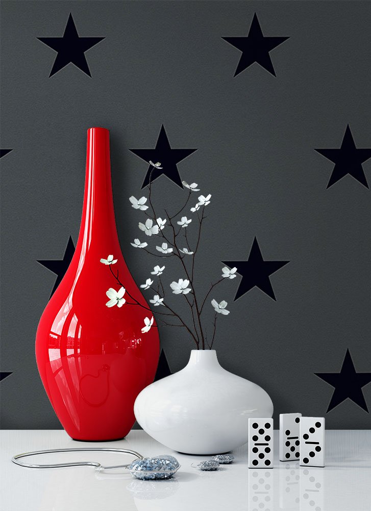 Newroom Design Newroom Modern Stars Fun Modern And Elegant Design Style Wallpaper Non-Wove