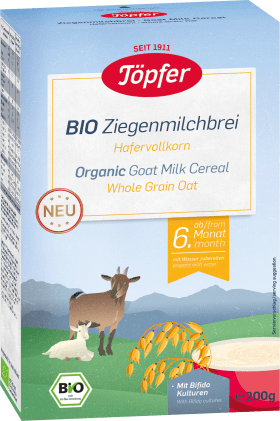 TÖPFER Evening porridge goat's milk oats from the 6th month, 200 g