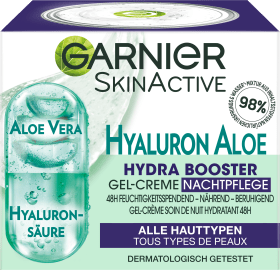 Garnier Skin Active Night cream Gel Hyaluron Aloe Hydra Booster, 50 ml