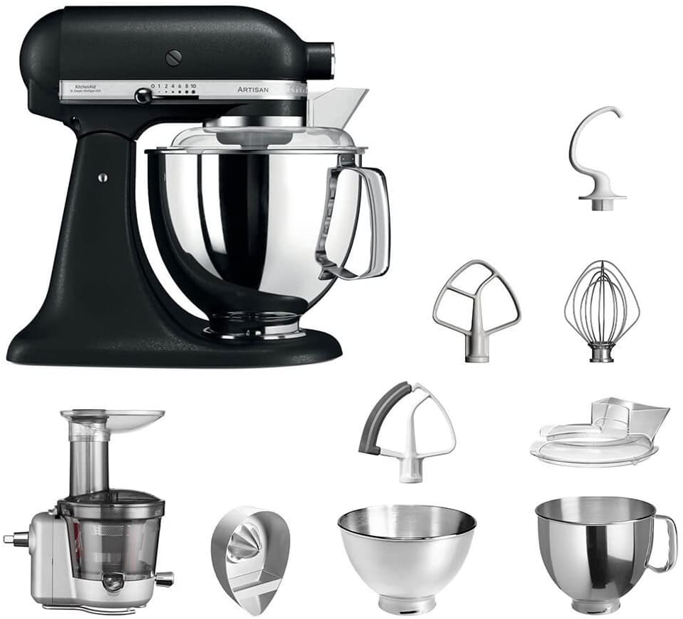 KitchenAid Kitchen Machine Advantages Set Artisan 5KSM175PS Juicer Package Includes Juicer Attachment, Lemon Press and Standard Accessories