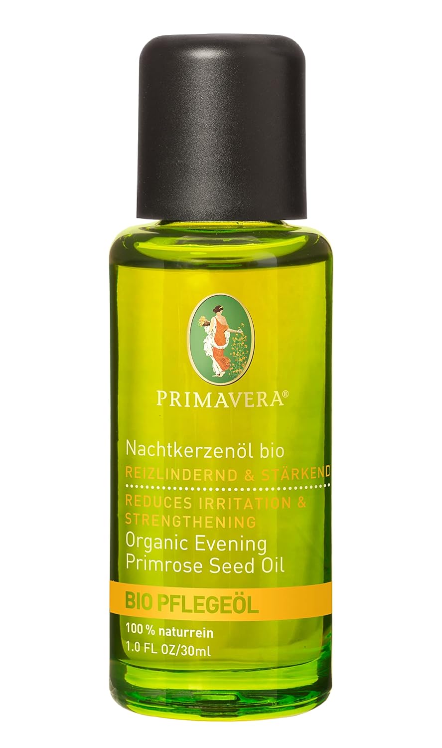 PRIMAVERA Organic Evening Primrose Oil 2 x 30 ml - Aroma Oil, Natural Cosmetics - Moisturising, Soothing for Irritated Skin - Vegan