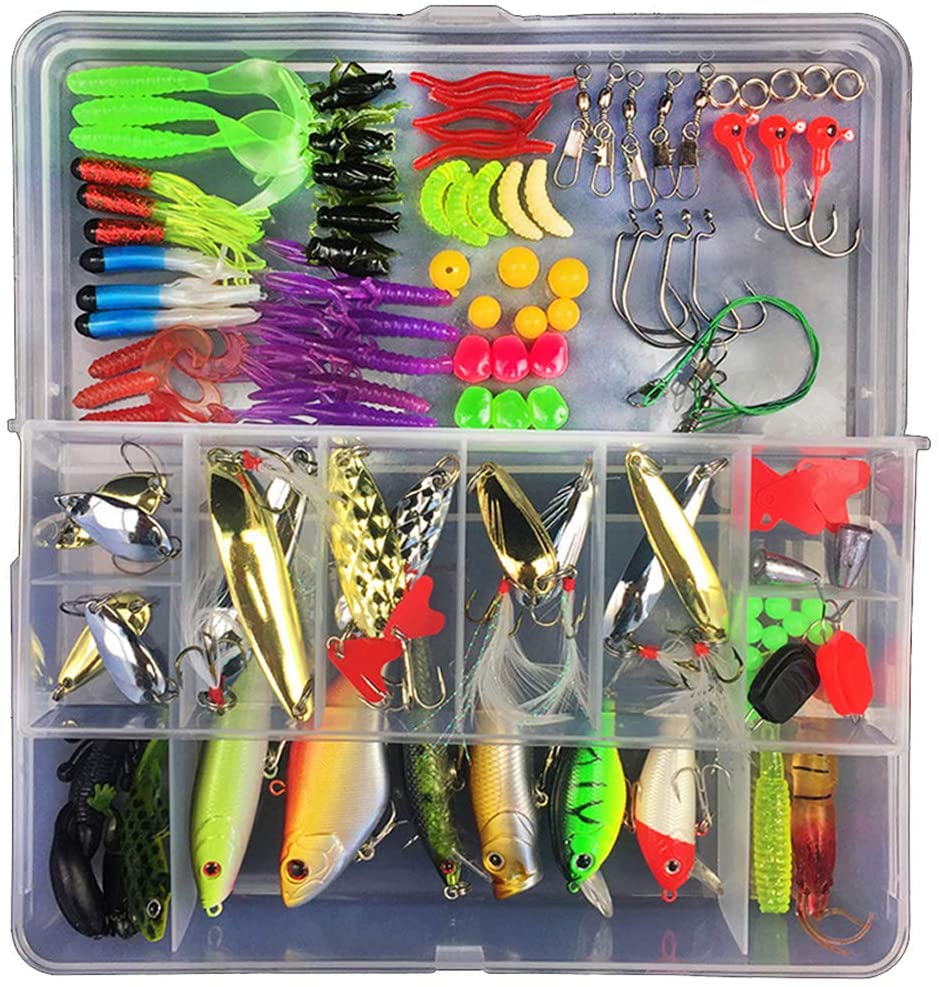 Cuifuli Angelzubehör Set, Angelzubehör Set Mit Tackle Box Inklusive Barrel 