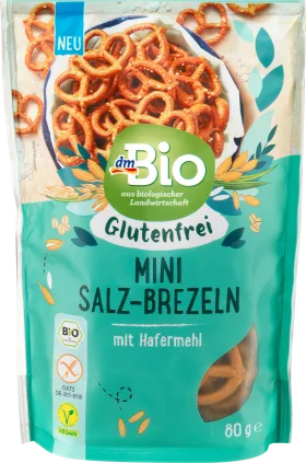 dmBio Mini salt pretzels, 80 g