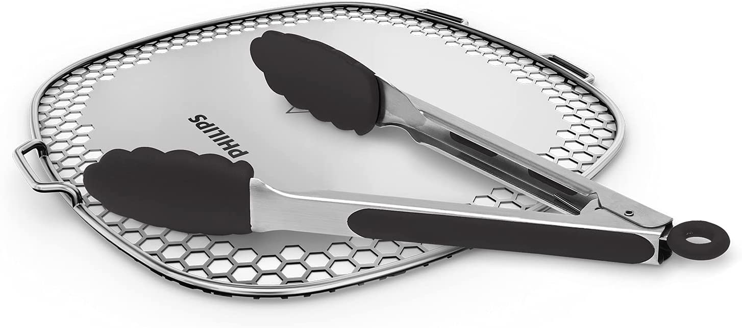 Philips Snack Professional Kit HD9930 / 00 (Accessories for Airfryer: Snack Lid and Silicone Pliers)