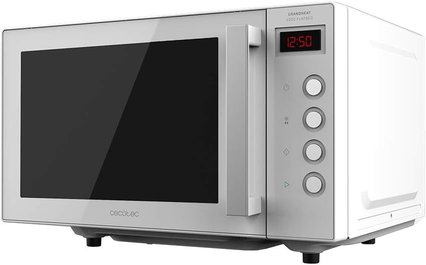 Cecotec GrandHeat 2000 Flatbed White Microwave without Plate Capacity 20 Liters Power 700 W Timer up to 60 Minutes Internal Ceramic Coating