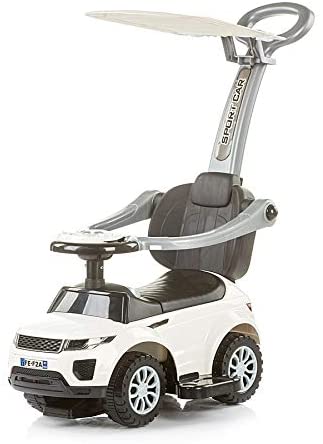 Chipolino Rr Max Sliding Car Sun Shade Pushbar Music Footrest, White