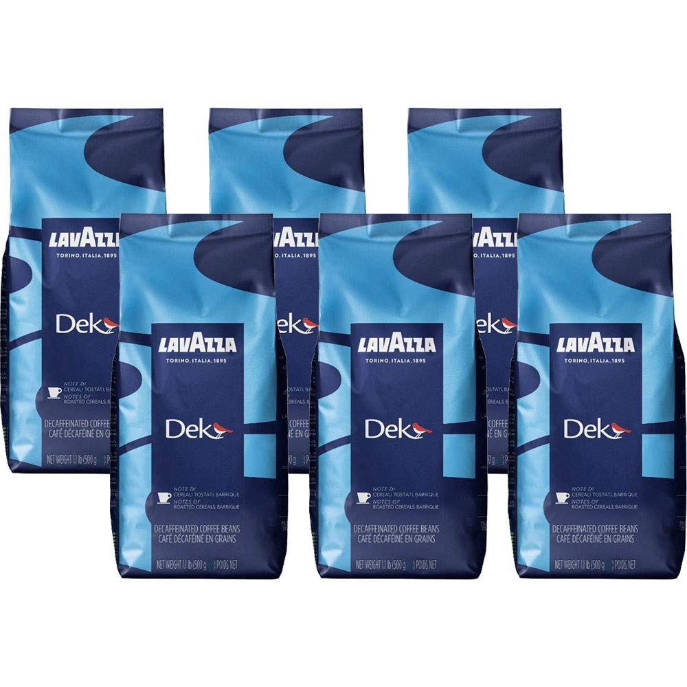 Lavazza Dek coffee, Decaffeinato, entire bean coffee (6 x 500g)