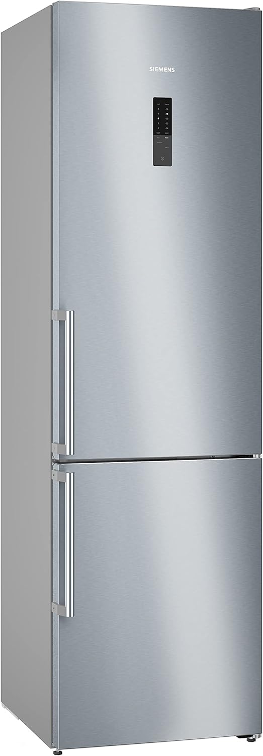 Siemens KG39NAIBT iQ500 Fridge-Freezer Combination, 203 x 60 cm, 260 L Cooling + 103 L Freezer, HyperFresh Longer Freshness, AntiFingerprint Protection Against Fingerprints, SuperCooling, Stainless Steel Anti-Fingerprint