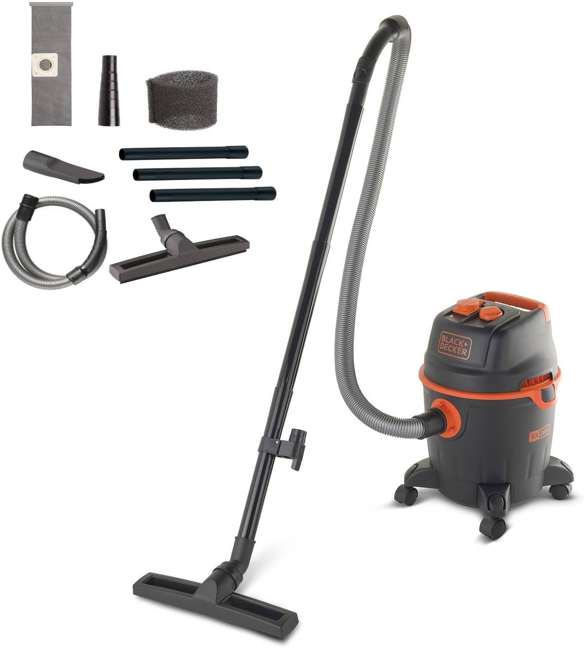 Black+Decker BXVC20PE Wet and Dry Vacuum Cleaner (1200 W, 20 Liters)