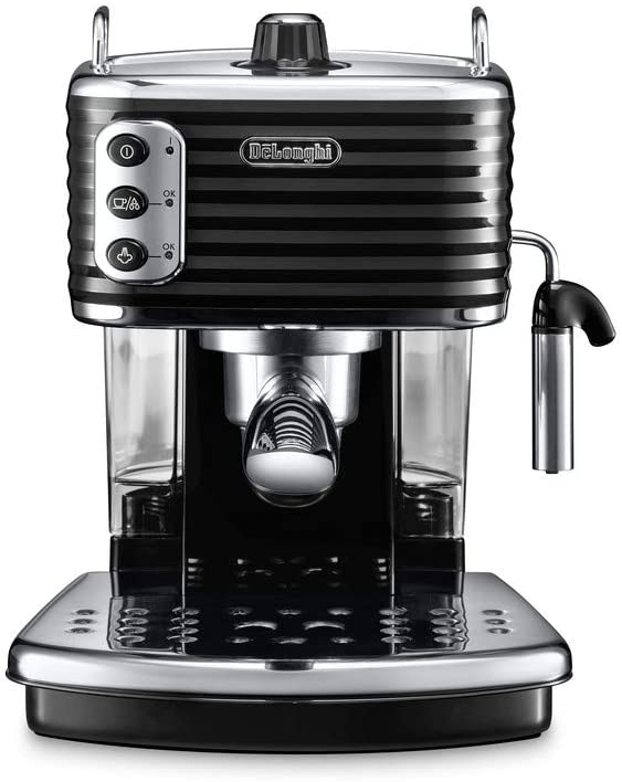 Delonghi Traditional Pump Espresso Coffee Machine, 1100 W, Black