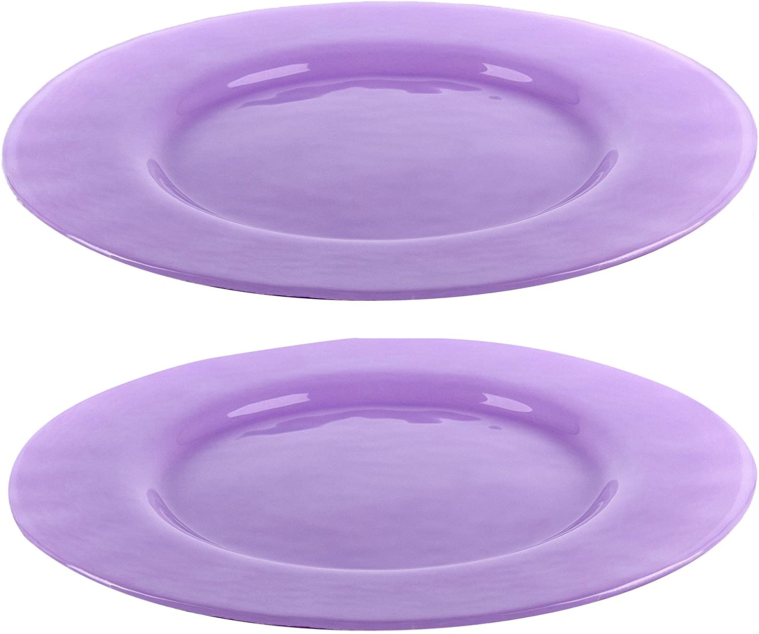 Bohemia Cristal 093 012 045 Play of Colors Set of 2 Plates Approx. Diameter 320 mm Made of Soda-lime Glass Plate, Glass, 1.9 x 32 x 1.9 cm, 1.9 x 32 x 1.9 cm