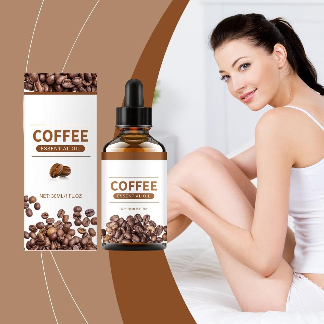 Generic kaffeeöl, Kaffeeöl Gegen Falten, Bio-Gesichtsserum mit Kaffee-Öl, Ätherisches Kaffeeöl Natürliches Organisches Kaffeeöl für Haut Körper Haarpflege, Kaffee -Duftöl, Verjüngendes und Straffendes Öl