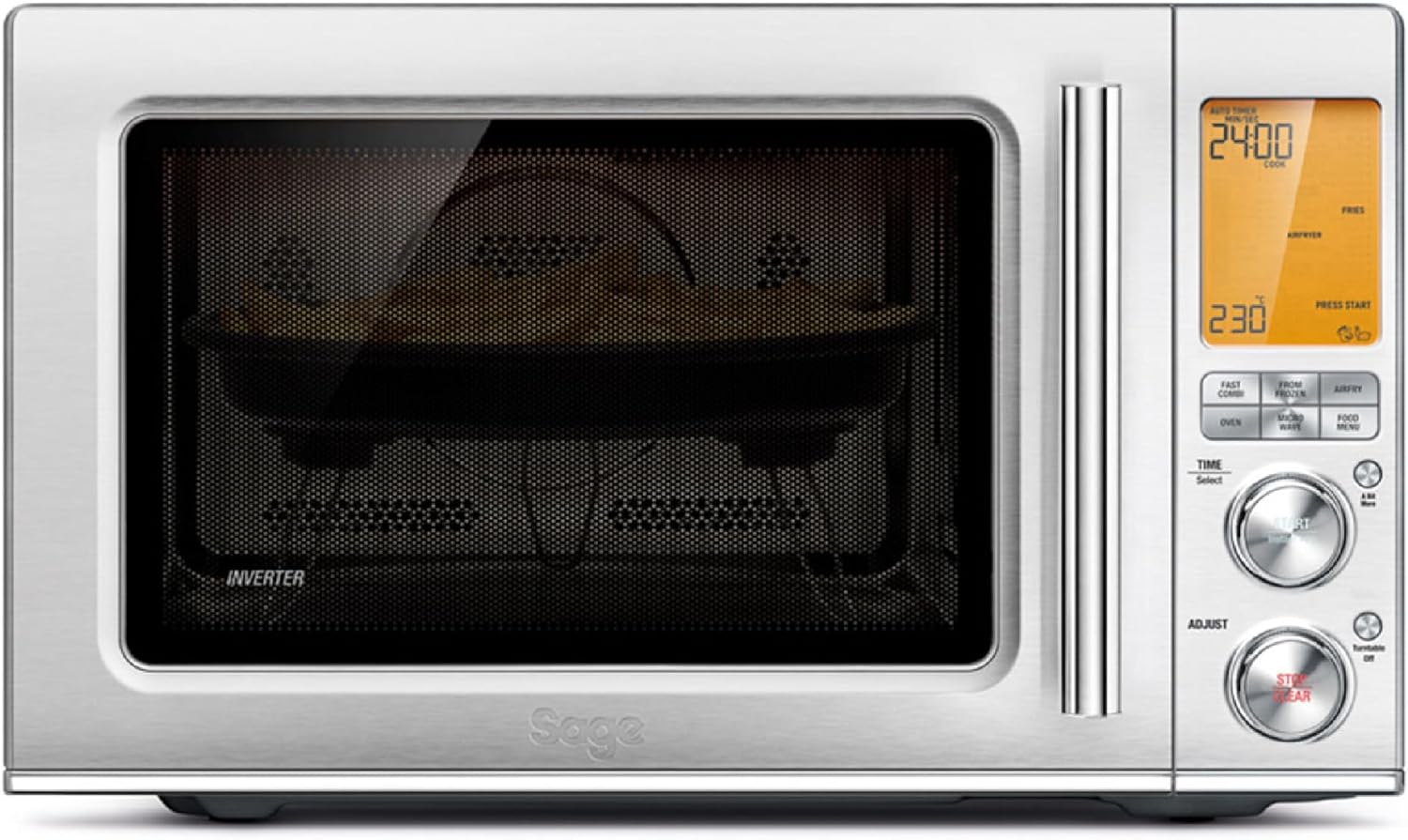 Sage Appliances Combi Wave 3-in-1 Microwave, Air Fryer and Conventional Oven in Brushed Stainless Steel SMO870