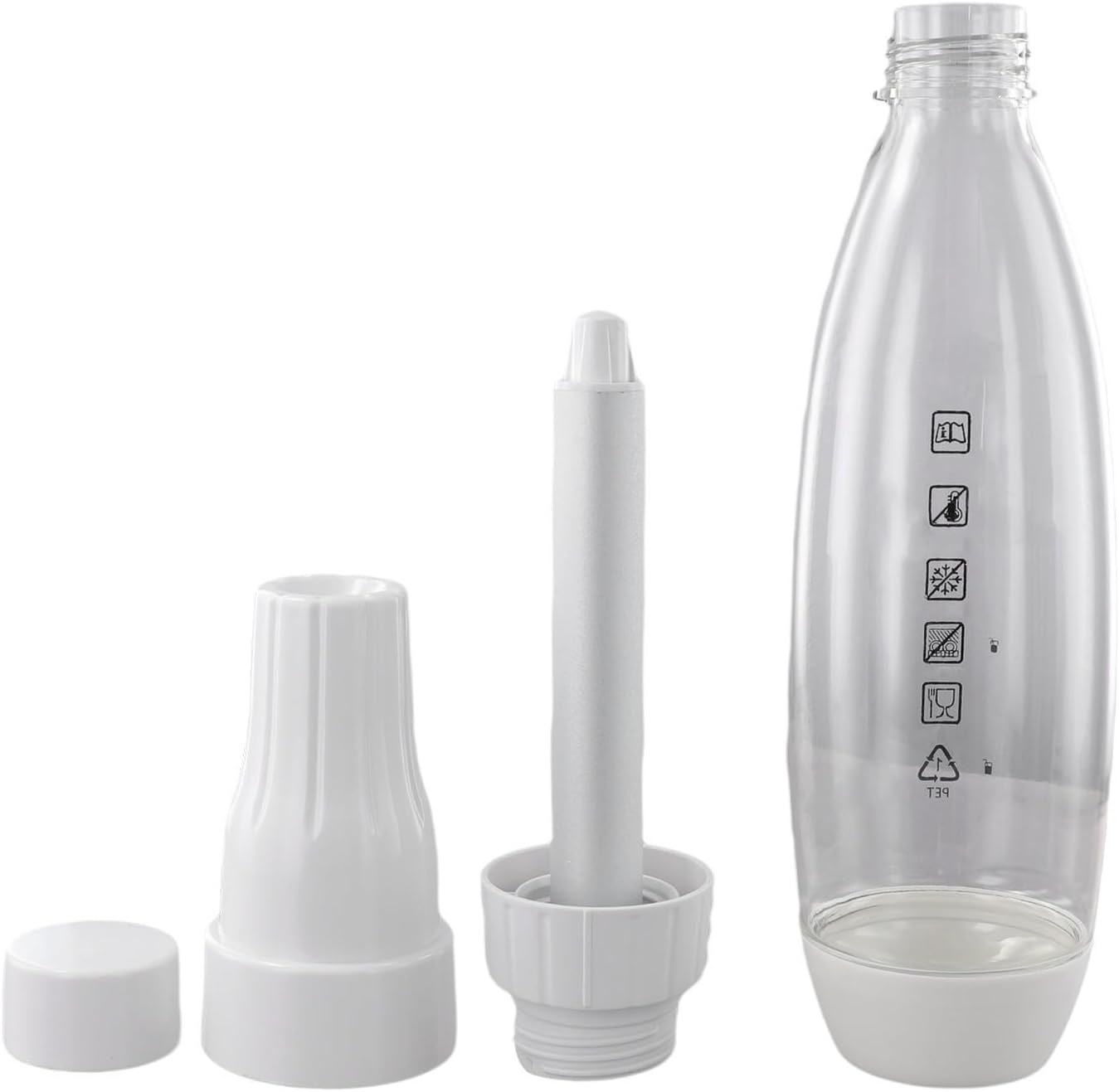 ZAMETTER Sodas Maker 1000ml Portable Sparkling Water Dispenser for Home, Carbonated Machine, Drink Fizzer Machine with Adjustable Carbonated Control for Home, Kitchen, Bar, Entertainment