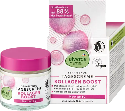 alverde NATURKOSMETIK Collagen Boost Face Cream, 50 ml
